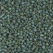 Miyuki delica beads 10/0 - Matted metallic sage green luster DBM-373